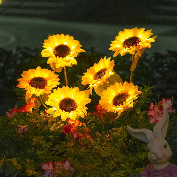 SunBloom - Lampes de Jardin Solaire Tournesol - 1+1 Gratuit