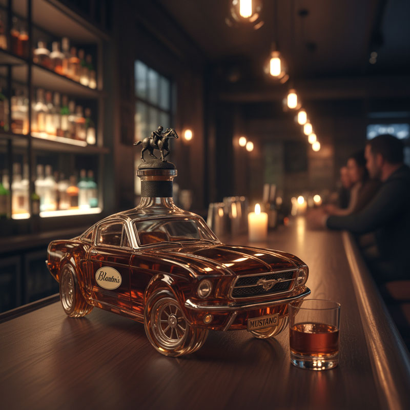 Carafe à whiskey en forme de Mustang