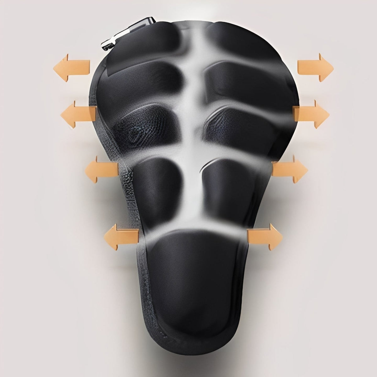 Coussin de Selle de Vélo Gonflable avec Design en Air 3D