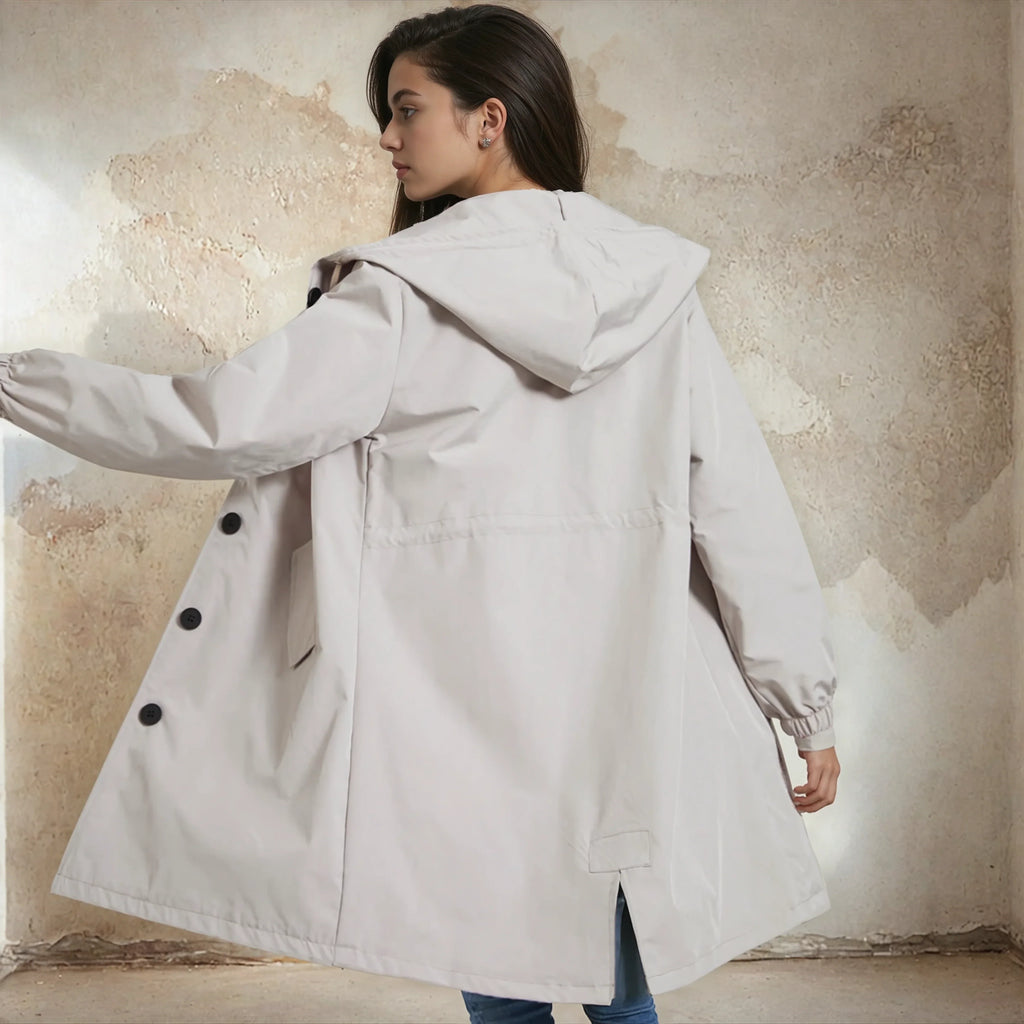 Trench-coat Imperméable pour Femmes – Veste de Pluie Élégante pour Tous les Temps