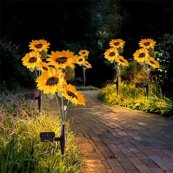 SunBloom - Lampes de Jardin Solaire Tournesol - 1+1 Gratuit
