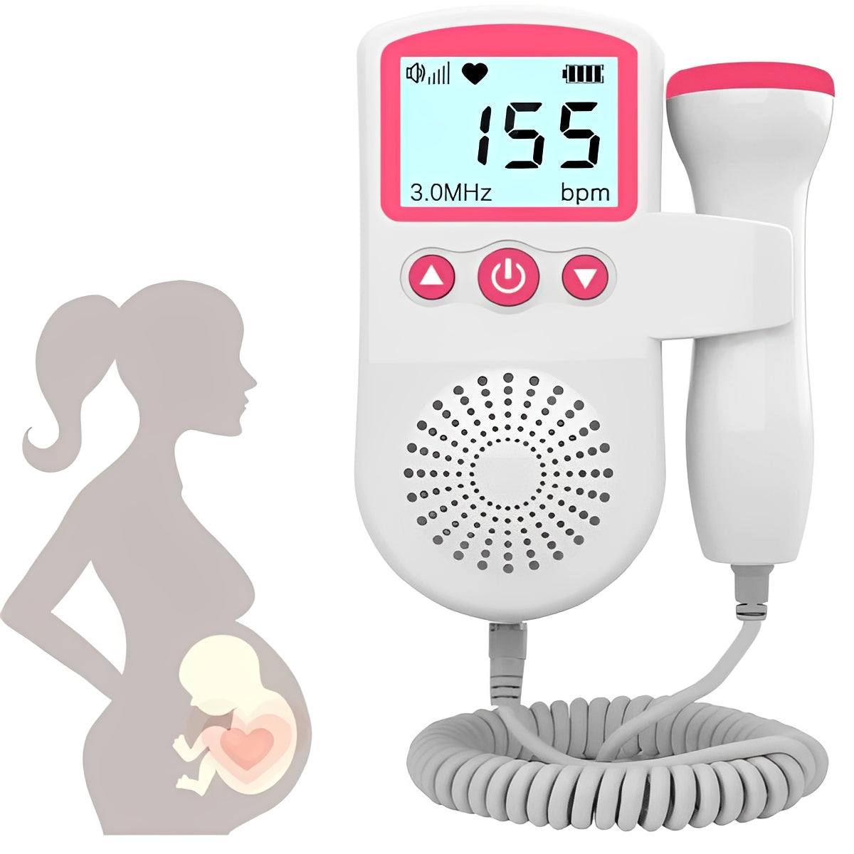 Moniteur Audio Portable pour Bébé avec Écran LCD et Haut-parleur Intégré