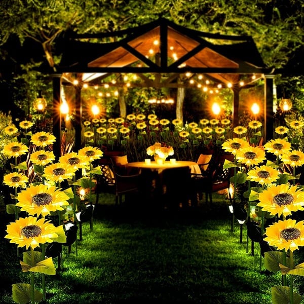 SunBloom - Lampes de Jardin Solaire Tournesol - 1+1 Gratuit