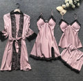 Ensemble de Chemise de Nuit Satinée Luxe - Aurora