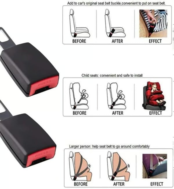 BuckleEase – Clips d'extension de ceinture de sécurité pour voiture