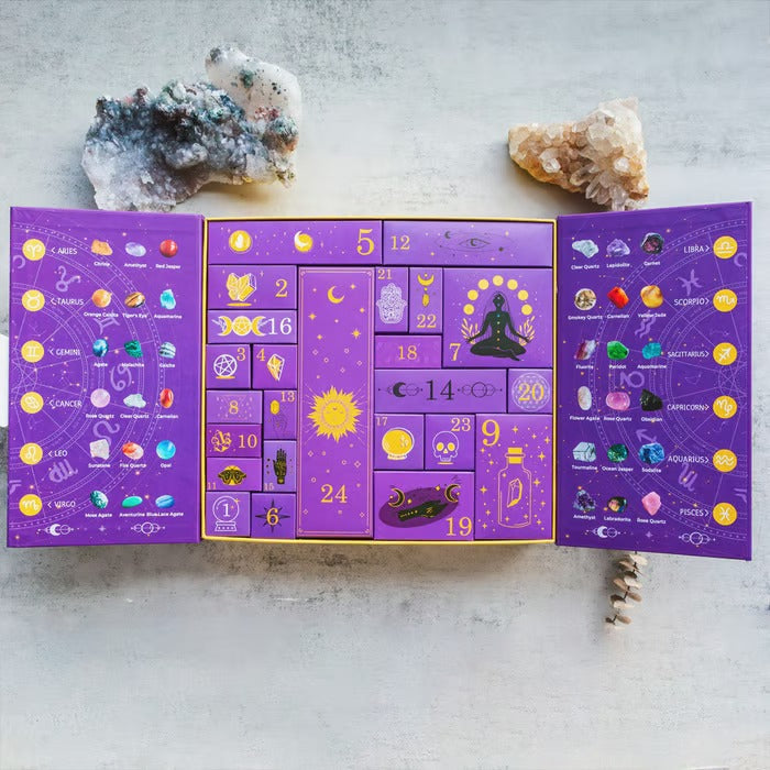 Calendrier de l'Avent Halloween en Cristaux 31 Jours – Collection de Pierre Naturelle