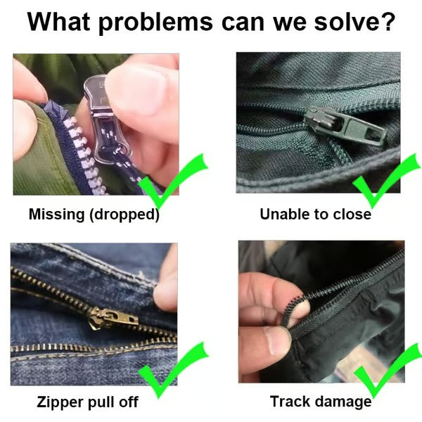 ZipFix – Outil de Réparation de Fermeture Éclair Universel Amovible
