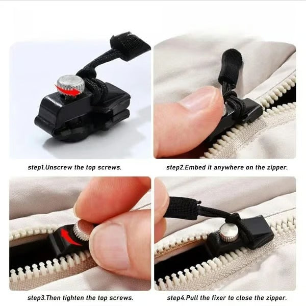 ZipFix – Outil de Réparation de Fermeture Éclair Universel Amovible