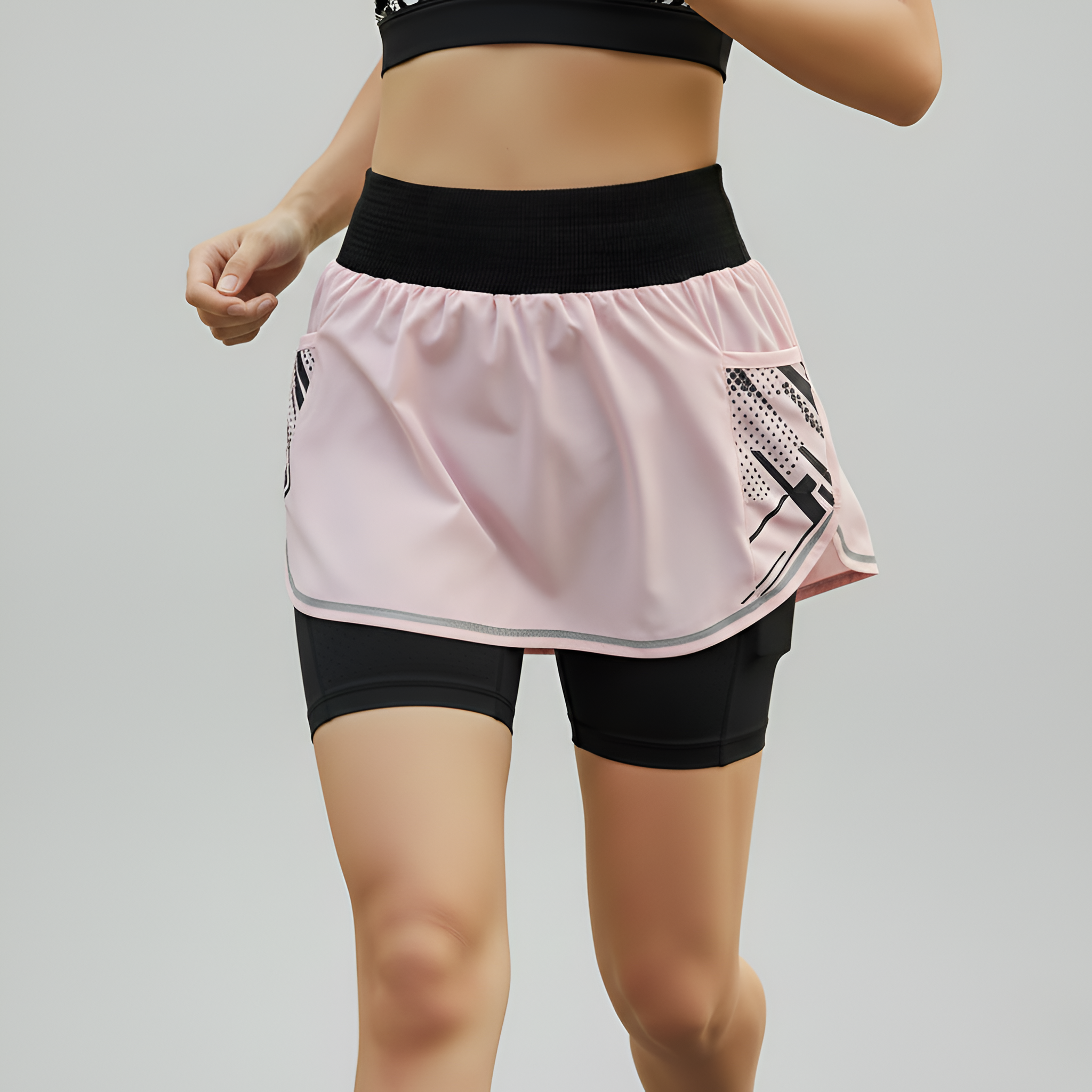 Jupe-Short de Performance Femme avec Poche de Support Intégré