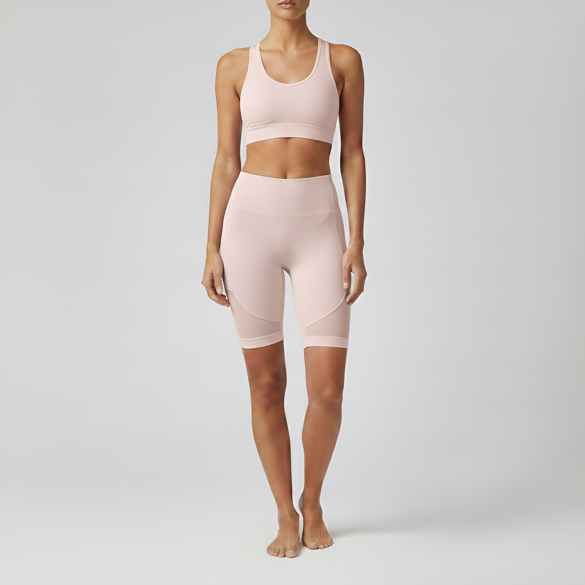 Ensemble Haut et Short Biker Luxe Femme Ajustement Performance