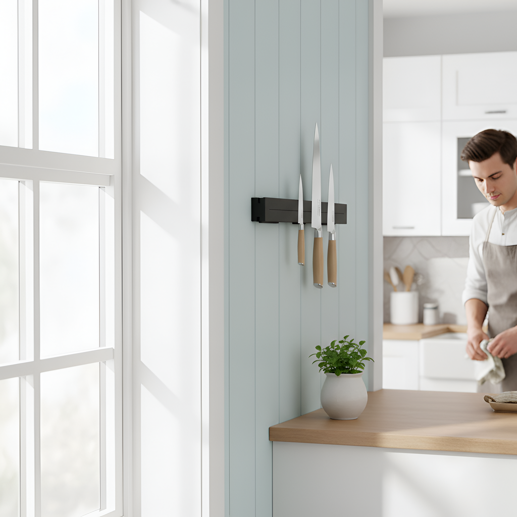 Barre Magnétique de Rangement pour Couteaux
