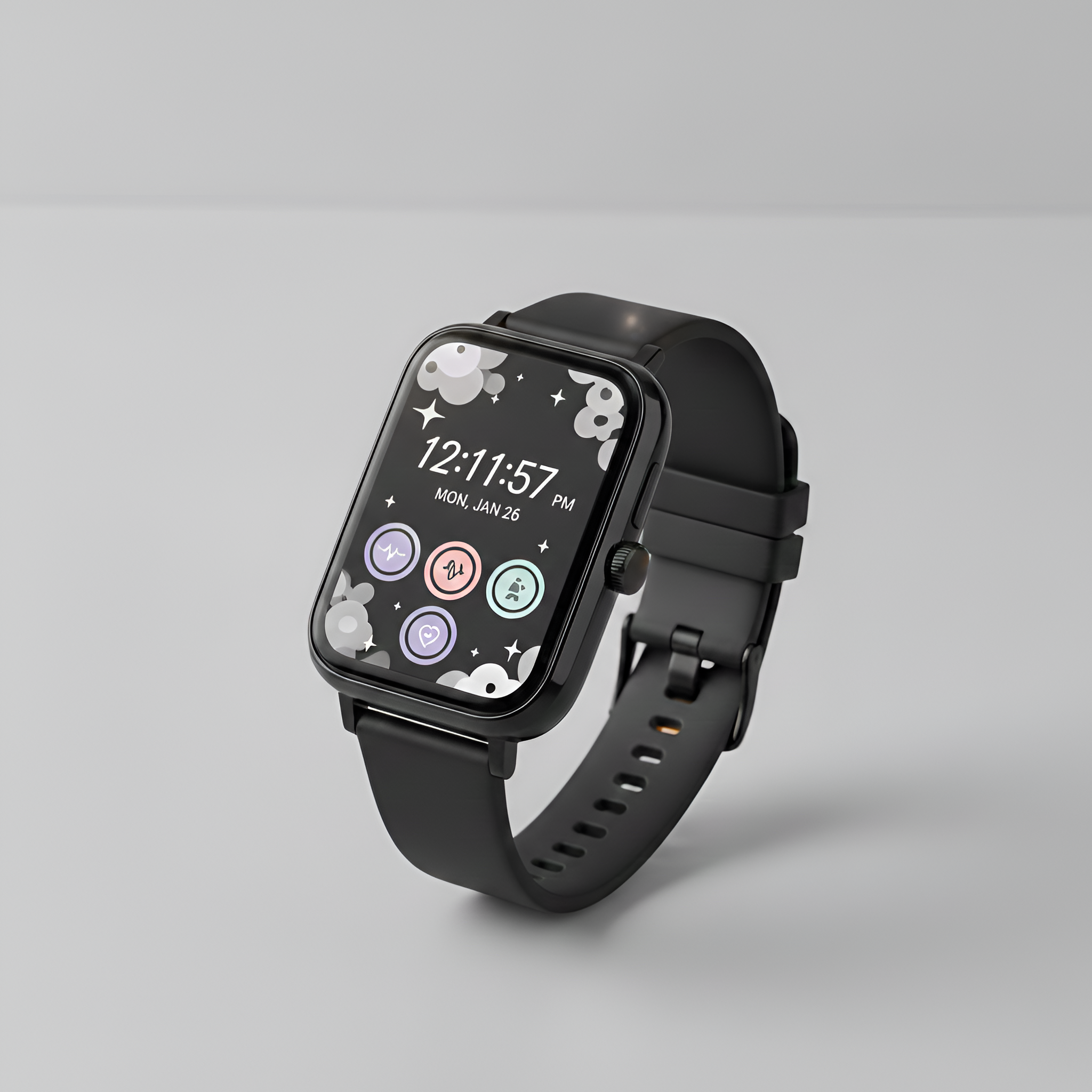 Montre connectée féminine élégante et mince pour le fitness