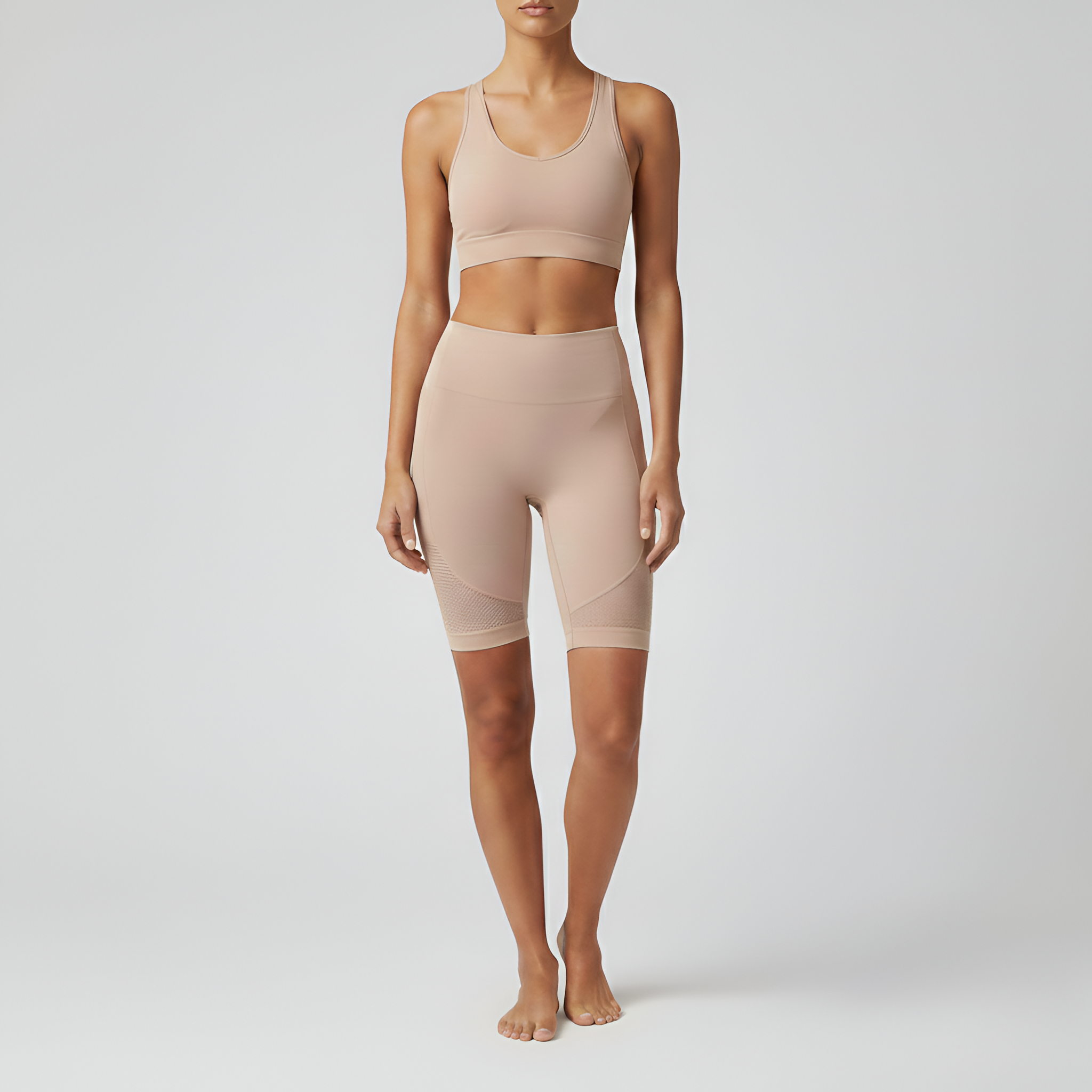 Ensemble Haut et Short Biker Luxe Femme Ajustement Performance