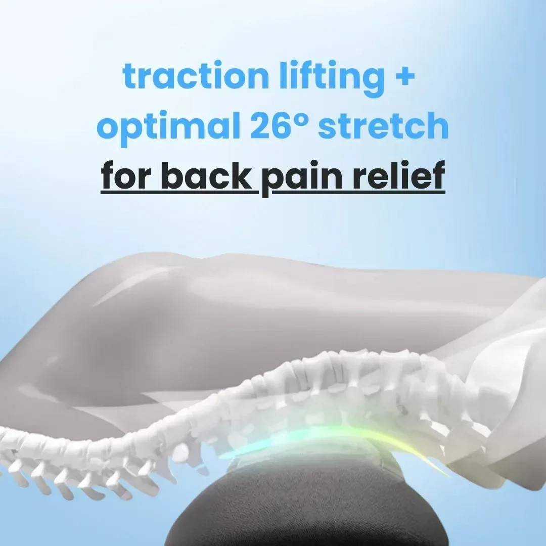 Skanto | Appareil de massage du dos avec chaleur et vibration, soutien du dos pour soulagement de la sciatique, douleur lombaire et correction de la posture – Thérapie à domicile 3-en-1