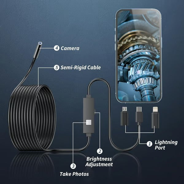 ZoomWand – Caméra d'inspection portable compatible avec les téléphones