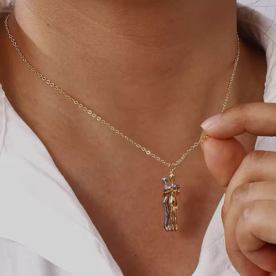 Jewelance™ HugNecklace 1+1 GRATUIT - Collier Éléguant Symbolique à Porter au Quotidien