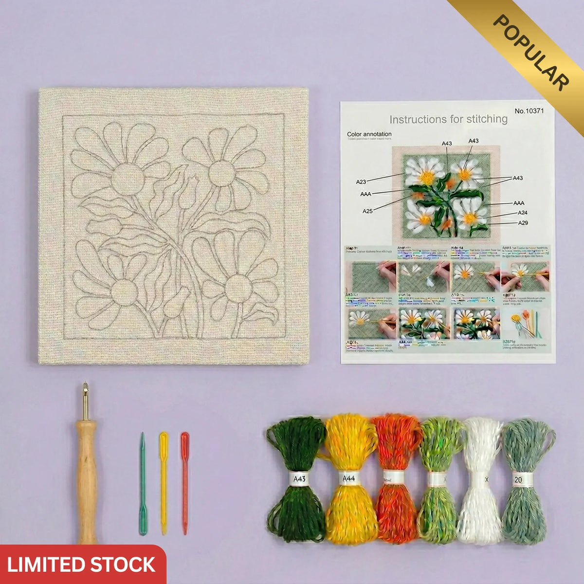 BloomThread™ Édition Carrée — Créez de l'Art Douillet et Coloré Qui Réchauffe Votre Âme