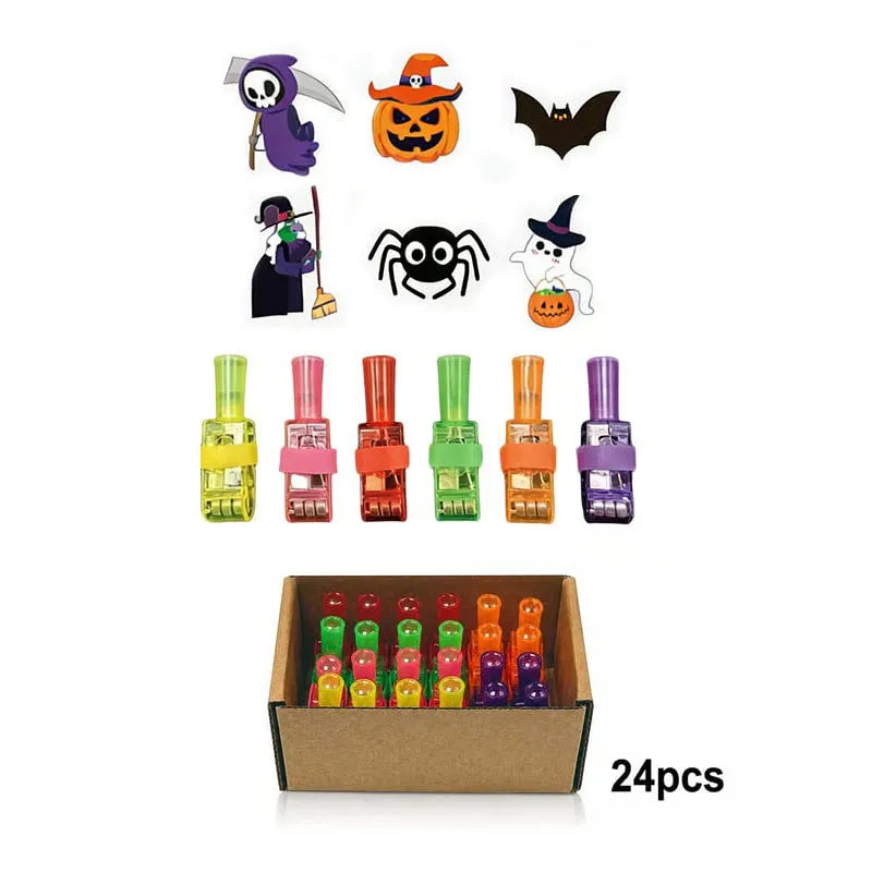 BooLuma™ Anneaux de Projecteur pour Doigts — Éveillez l'Émerveillement et la Joie d'Halloween à Chaque Touche (24pcs)