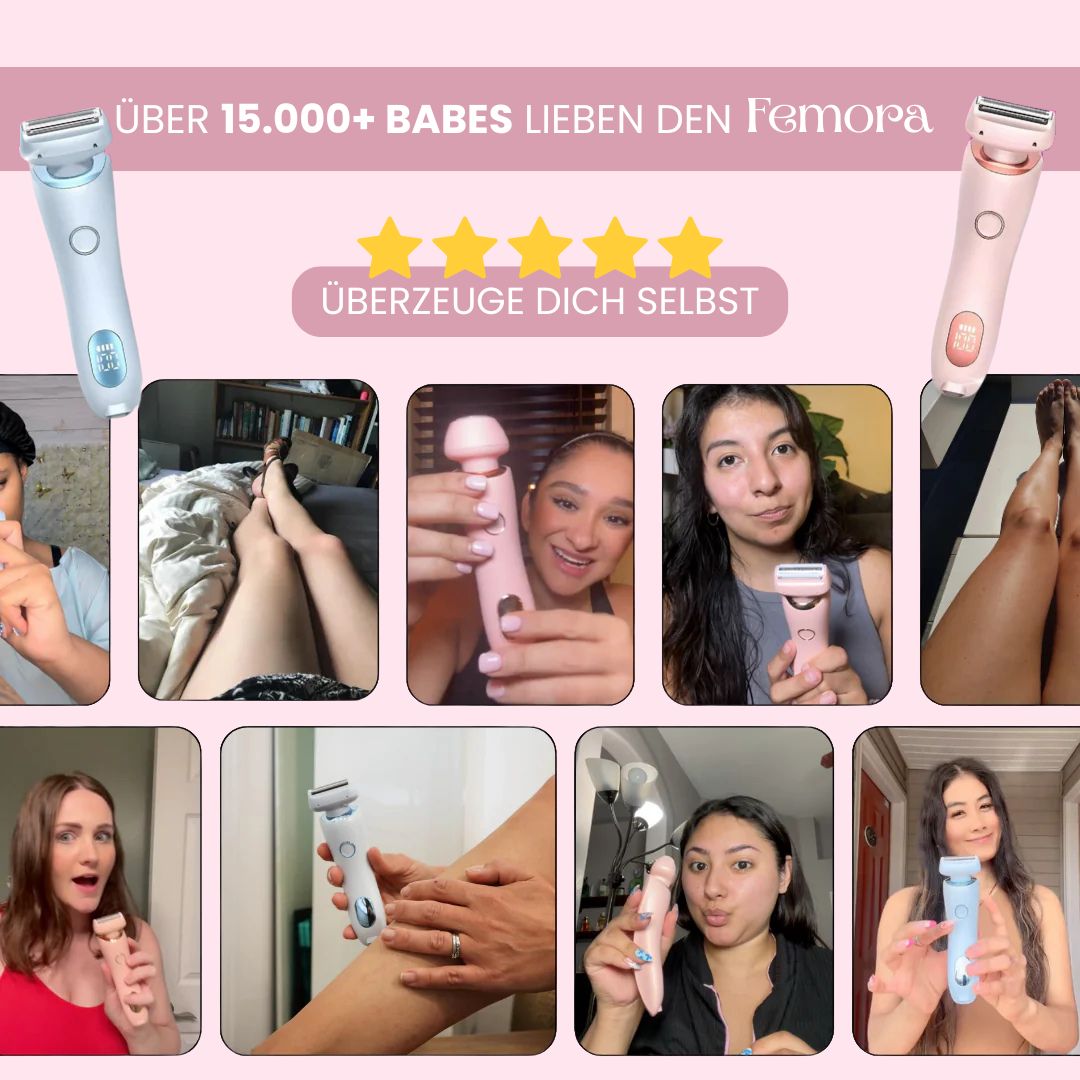 Rasoir intime pour femmes | Rasoir électrique pour le maillot | Tondeuse bikini | Femora