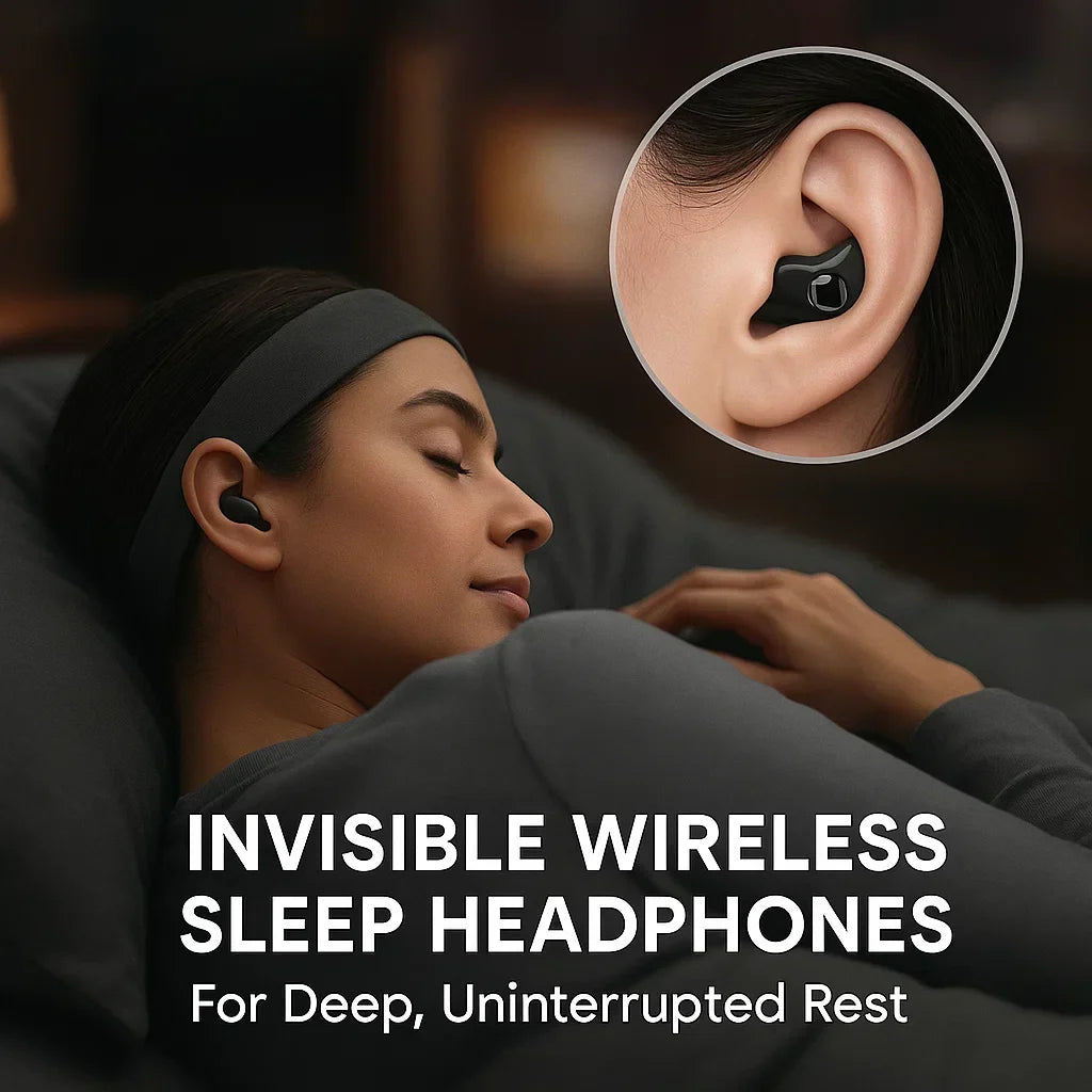 Casque de Sommeil Sans Fil Invisible pour Nuits Paisibles