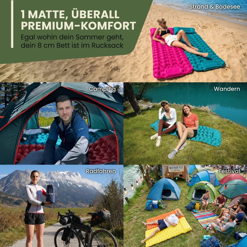 Matelas de sol ultraléger et compact - parfait pour les déplacements