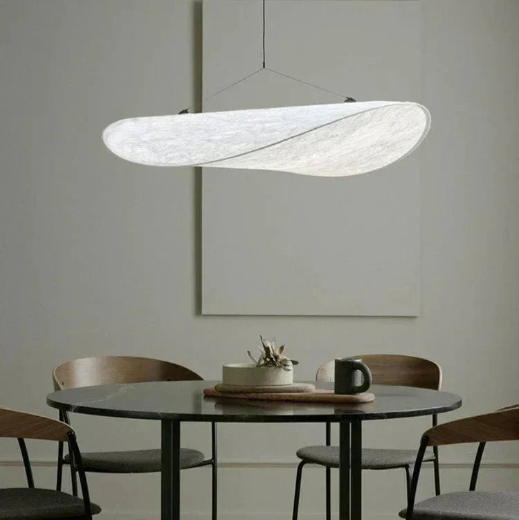 Chandelier en Soie Japonaise Fait Main avec Design Élégant