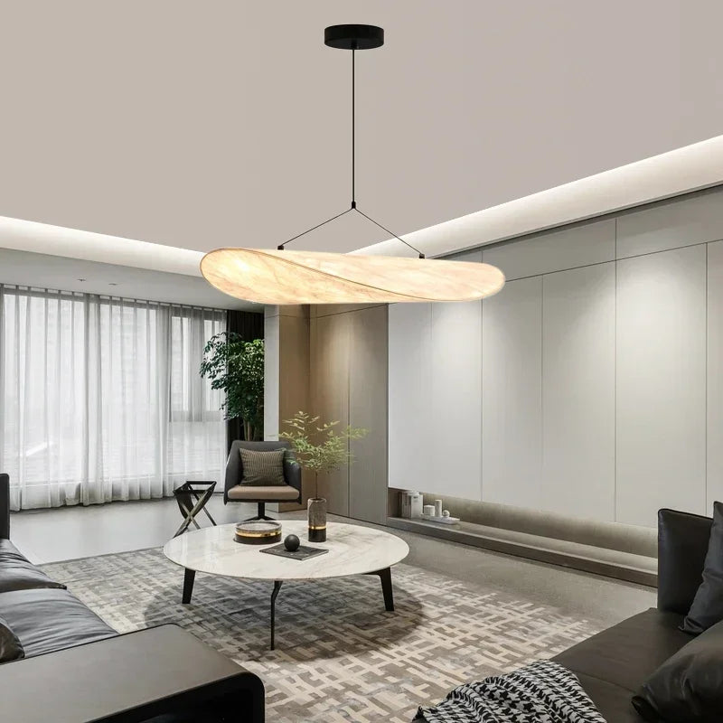 Chandelier en Soie Japonaise Fait Main avec Design Élégant