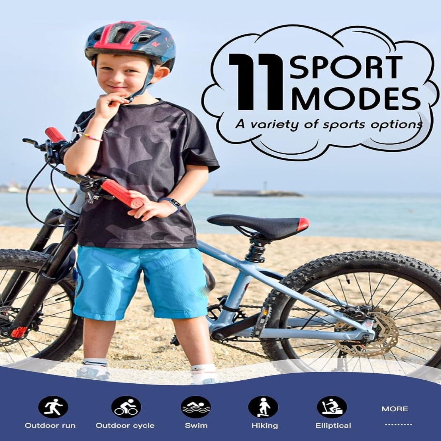 Montre de fitness mince pour enfants – KidFit Pro