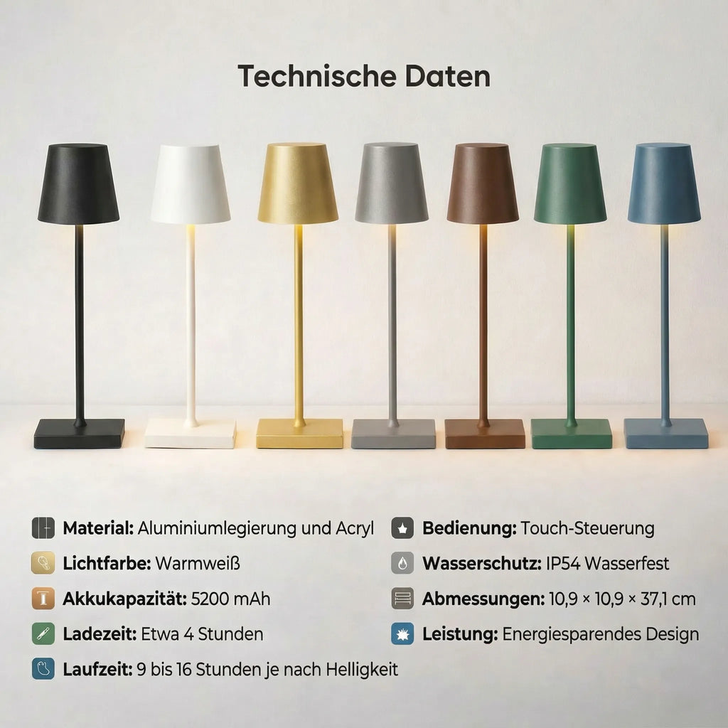 Lampe de table sans fil | Lumière de table