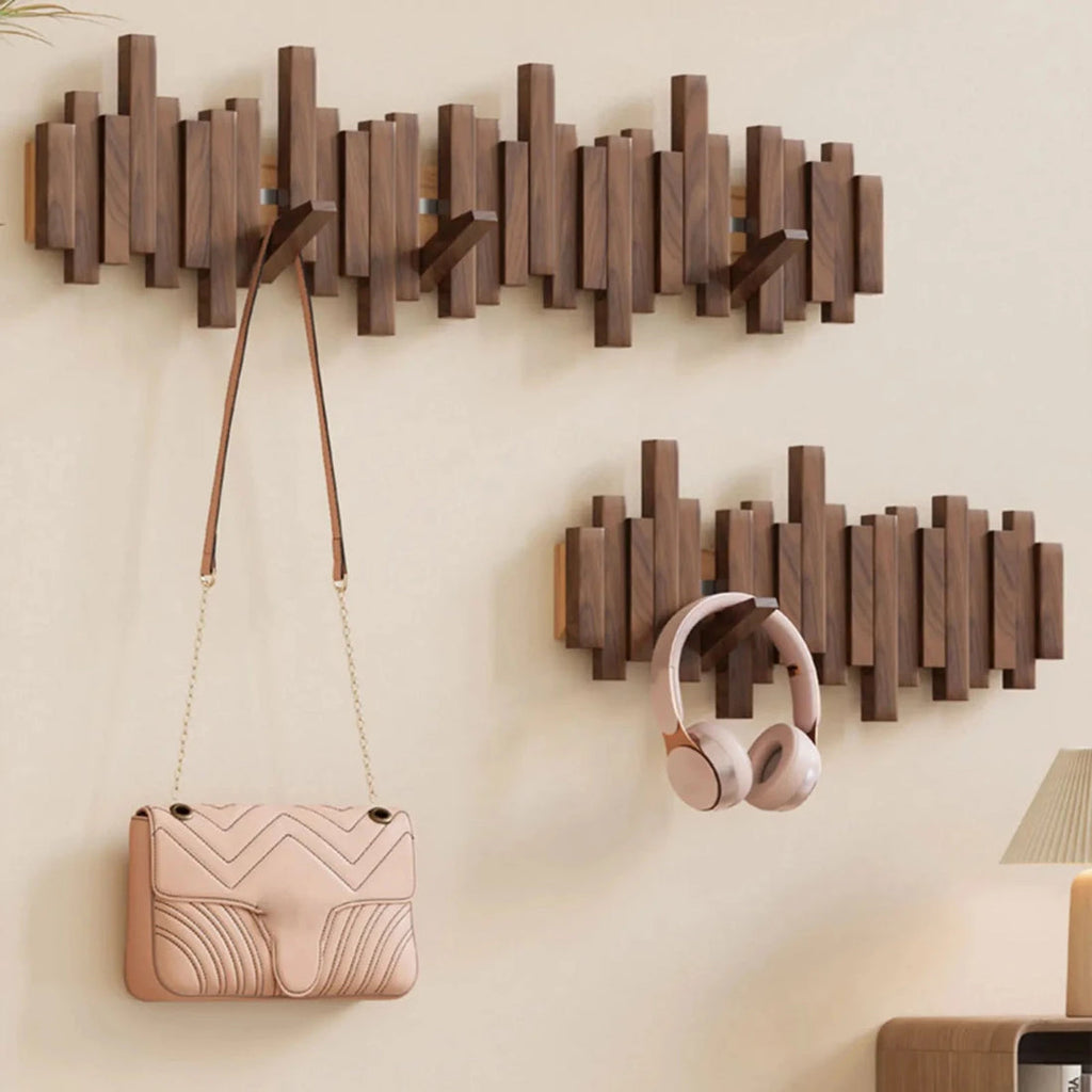 Garde-robe au style piano - Noyer/Hêtre - Design élégant