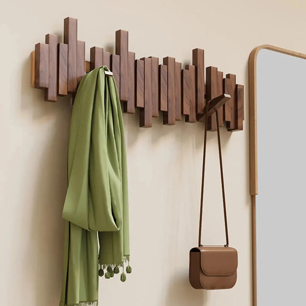 Garde-robe au style piano - Noyer/Hêtre - Design élégant