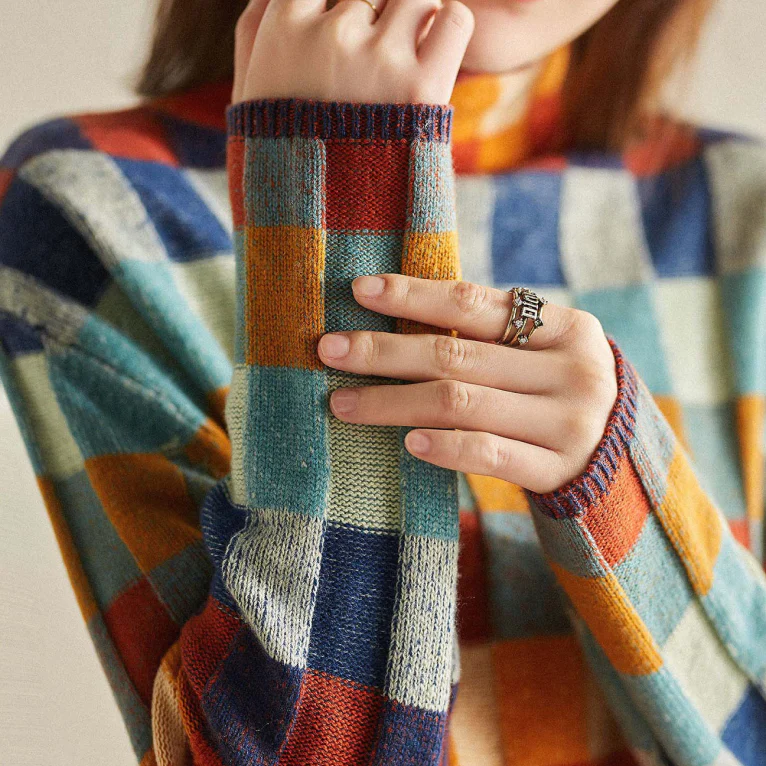 Pull en cachemire à col roulé luxueux d'automne - Aurora
