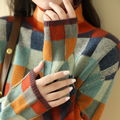 Pull en cachemire à col roulé luxueux d'automne - Aurora