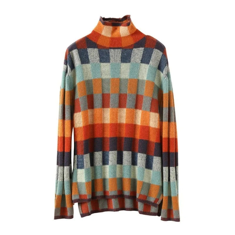 Pull en cachemire à col roulé luxueux d'automne - Aurora