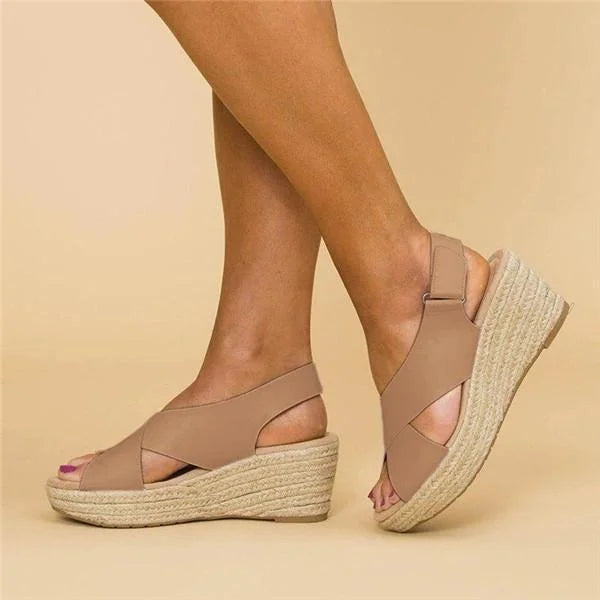 Espadrilles Orthopédiques à Talon Wedge Confortables - Clara