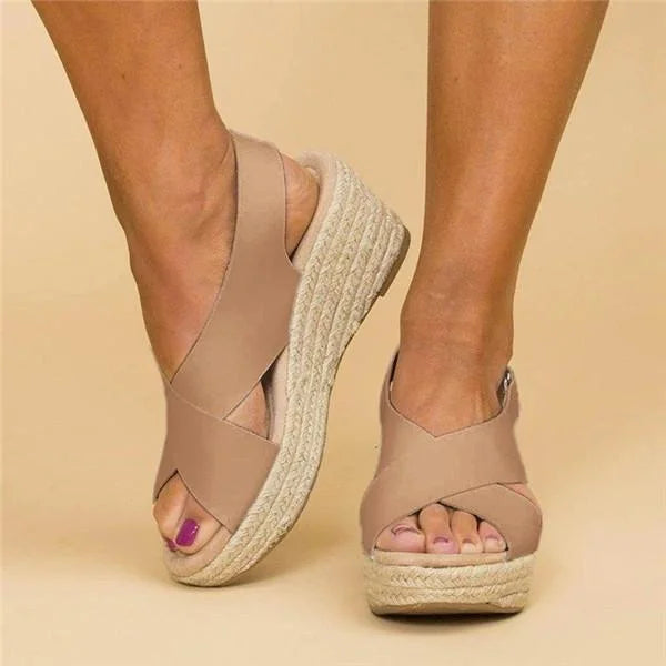 Espadrilles Orthopédiques à Talon Wedge Confortables - Clara