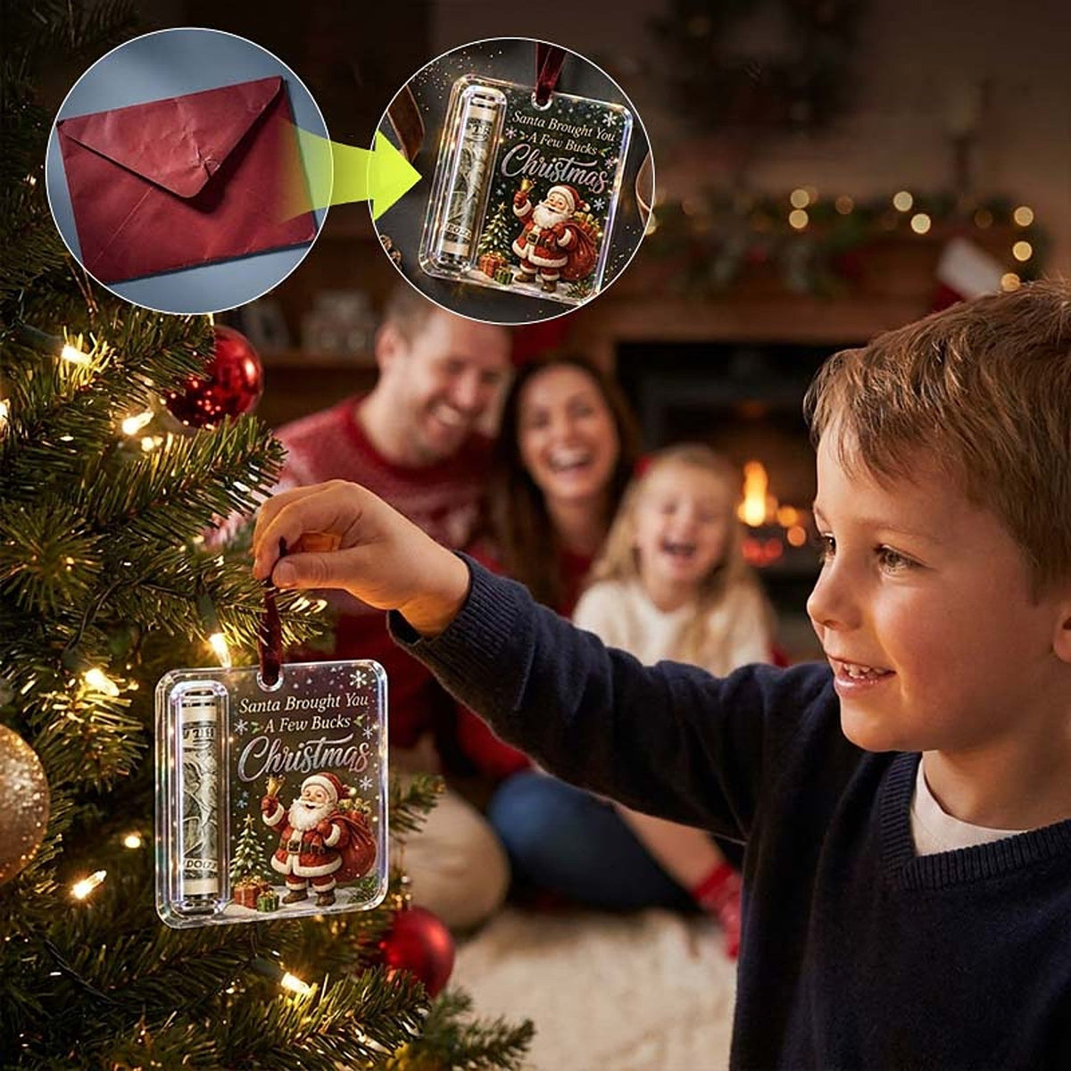 Porte-monnaie de Noël - Transformez l'Offre d'Argent en un Vrai Cadeau - MoneyGift