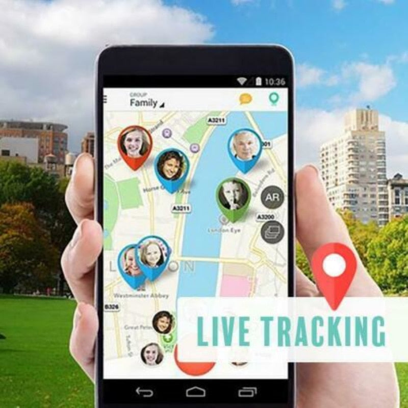 KidLocate | Mini appareil de suivi GPS pour enfants avec localisation en temps réel et fonction SOS
