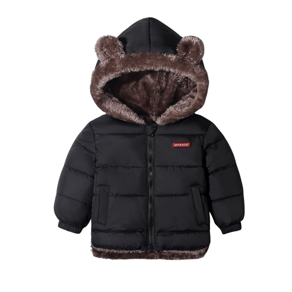 Manteau d'Hiver Douillet en Peluche pour Enfants pour un Jeu Extérieur Chaleureux
