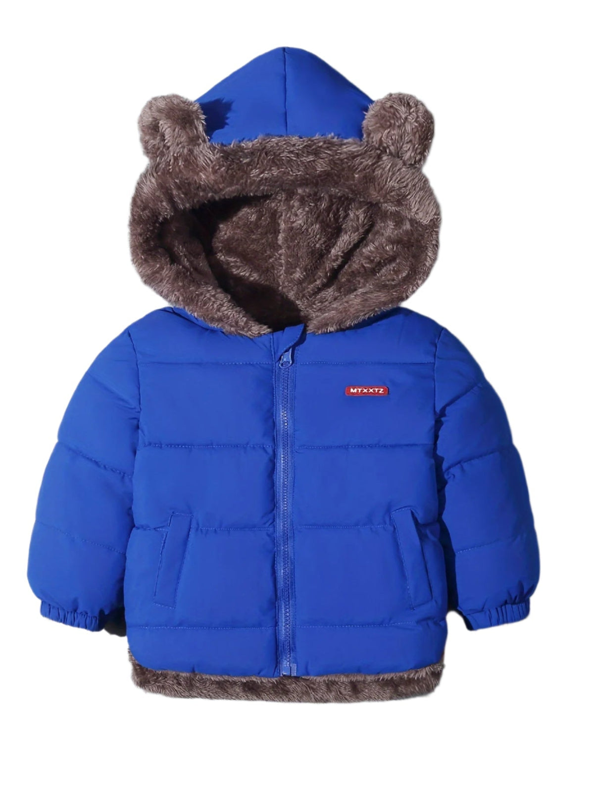 Manteau d'Hiver Douillet en Peluche pour Enfants pour un Jeu Extérieur Chaleureux