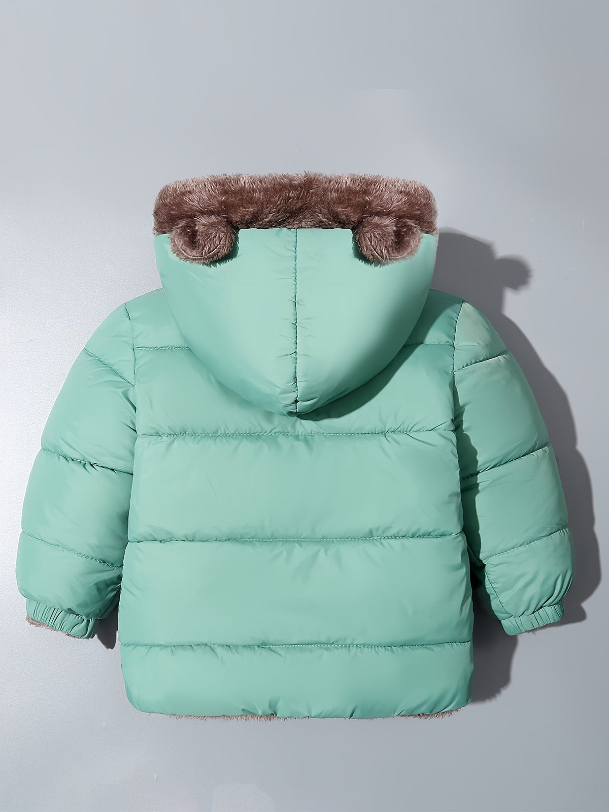 Manteau d'Hiver Douillet en Peluche pour Enfants pour un Jeu Extérieur Chaleureux