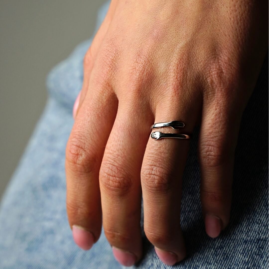 Jewelance™ HugRing 1+1 GRATUIT : Bague Promesse de Style Réglable