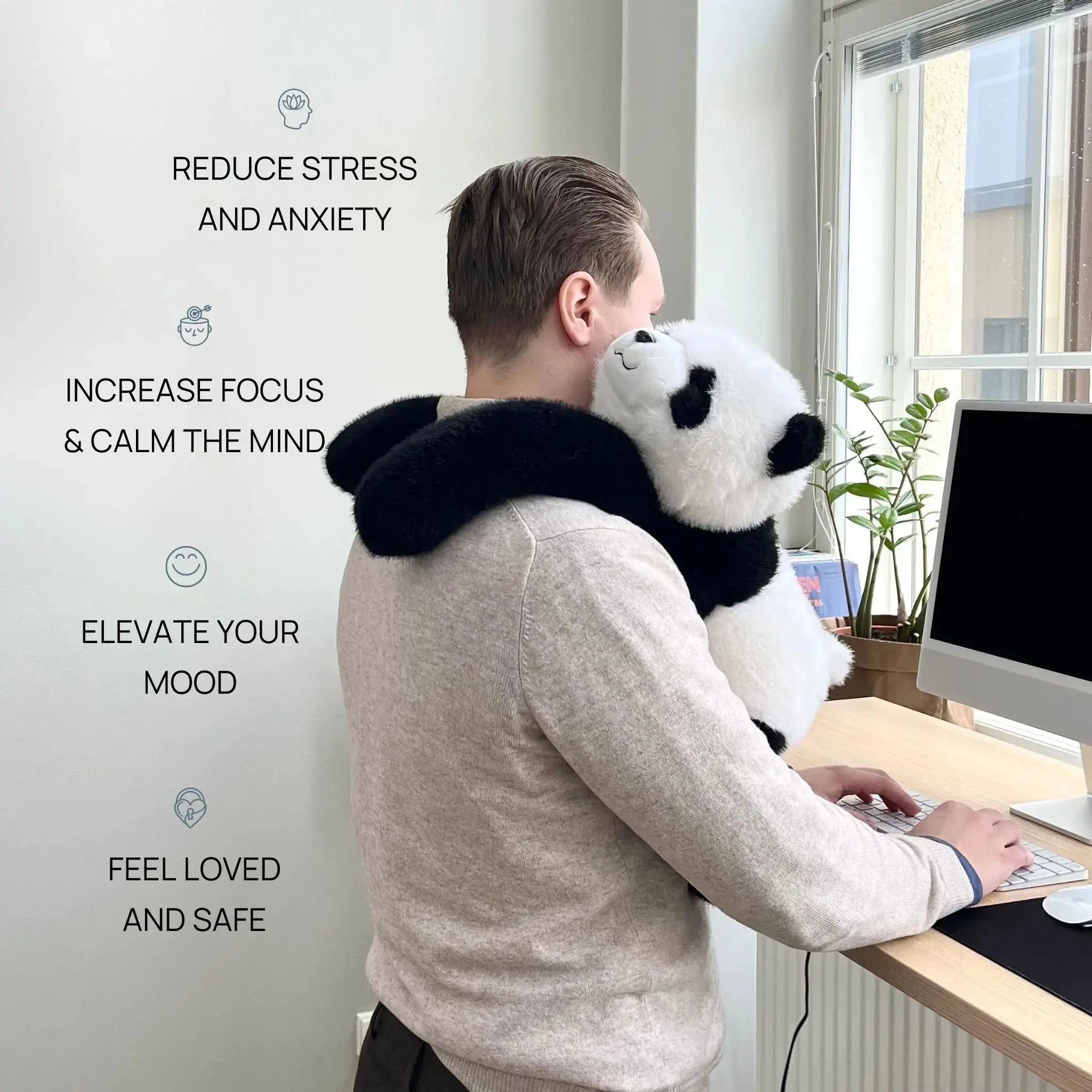 Animal en peluche contre le stress | Peluche pour la détente | AmiCâlin