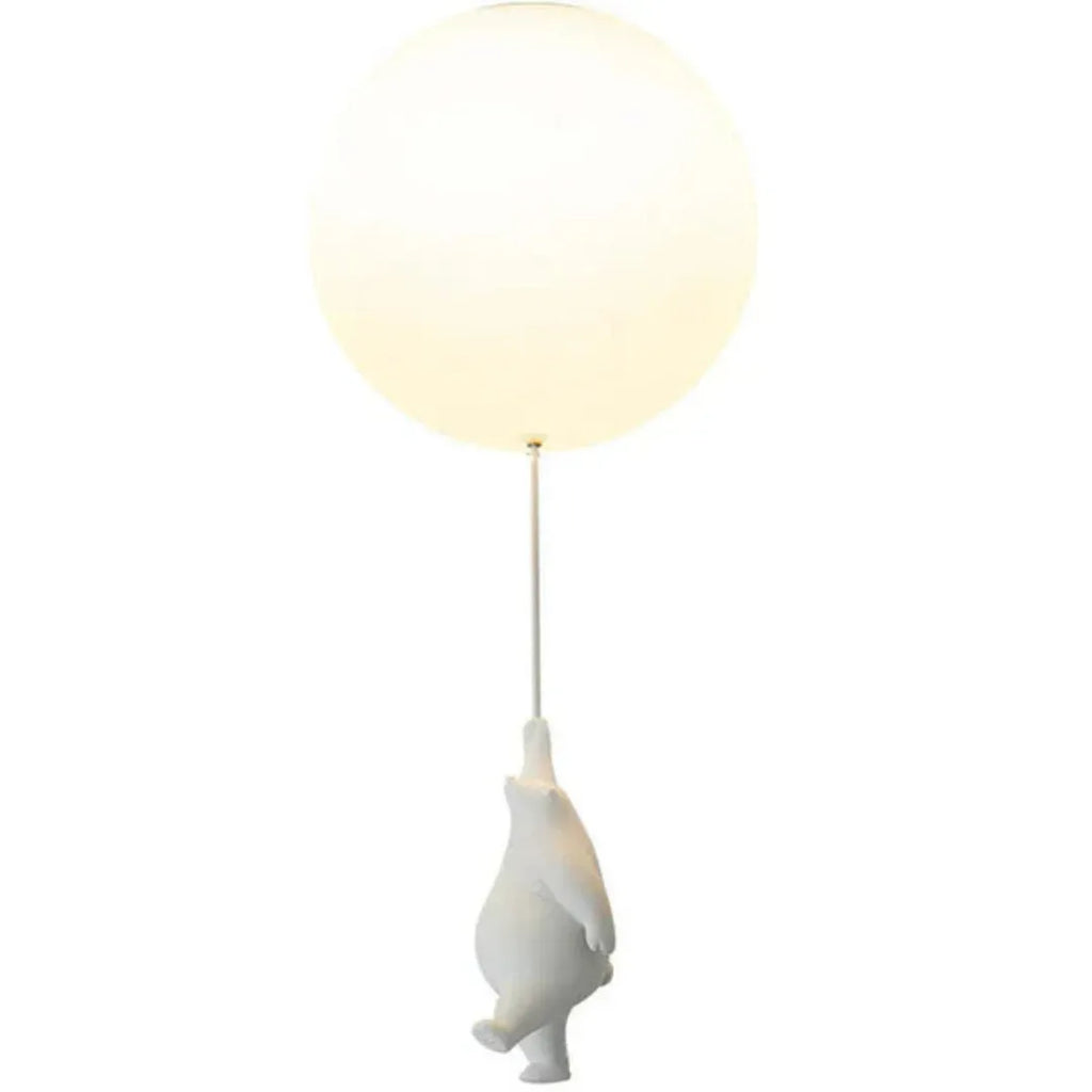 LumoBear - Plafonnier - Lampe Enfant Ludique avec Ours et Ballon