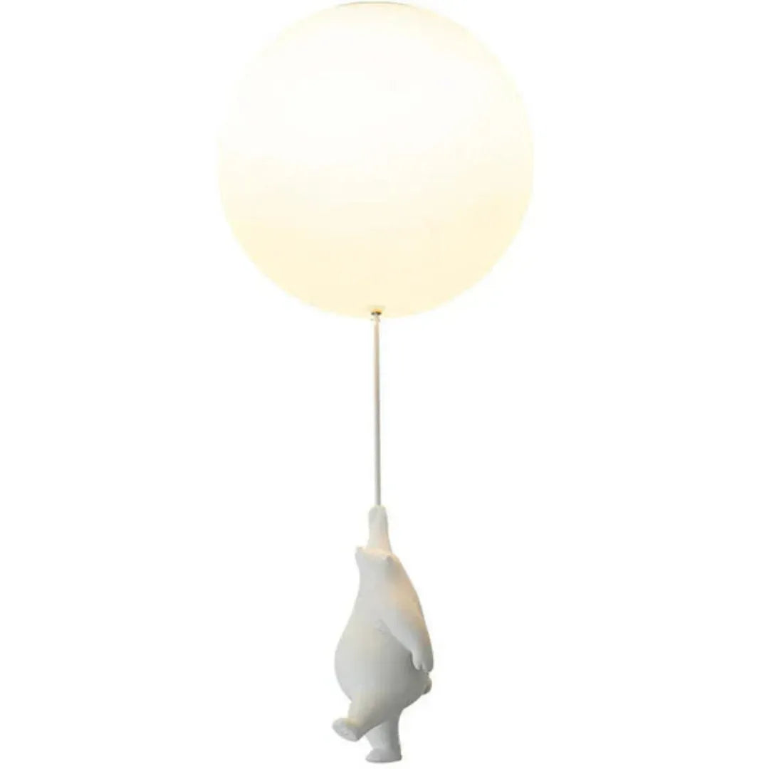 LumoBear - Plafonnier - Lampe Enfant Ludique avec Ours et Ballon