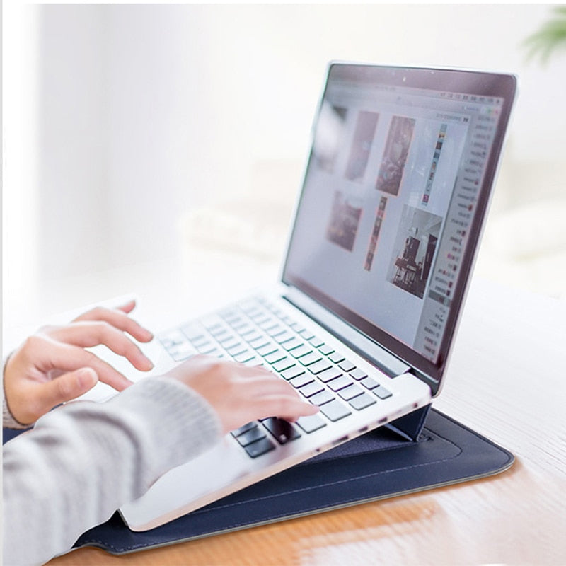 Housse d'Ordinateur Portable Polyvalente & Support Combiné pour un Confort Ultime