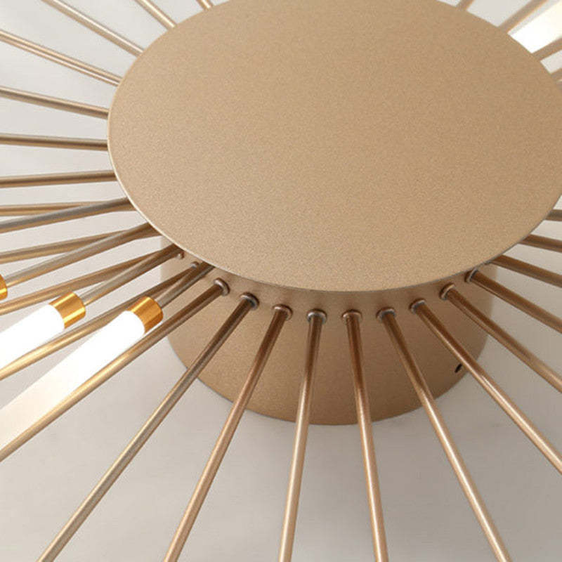 Chandelier de plafond moderne Astralis avec design de feux d'artifice LED
