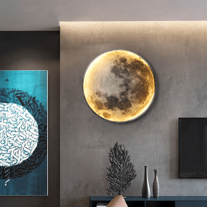 Lampe Murale LED Lune pour Décor Moderne de Maison & Chambre