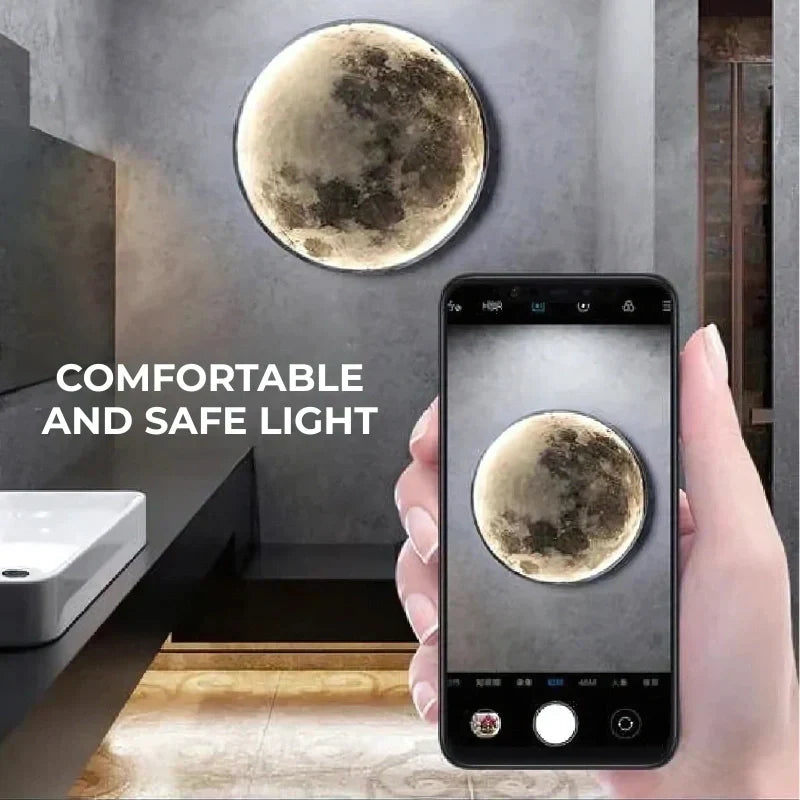 Lampe Murale LED Lune pour Décor Moderne de Maison & Chambre
