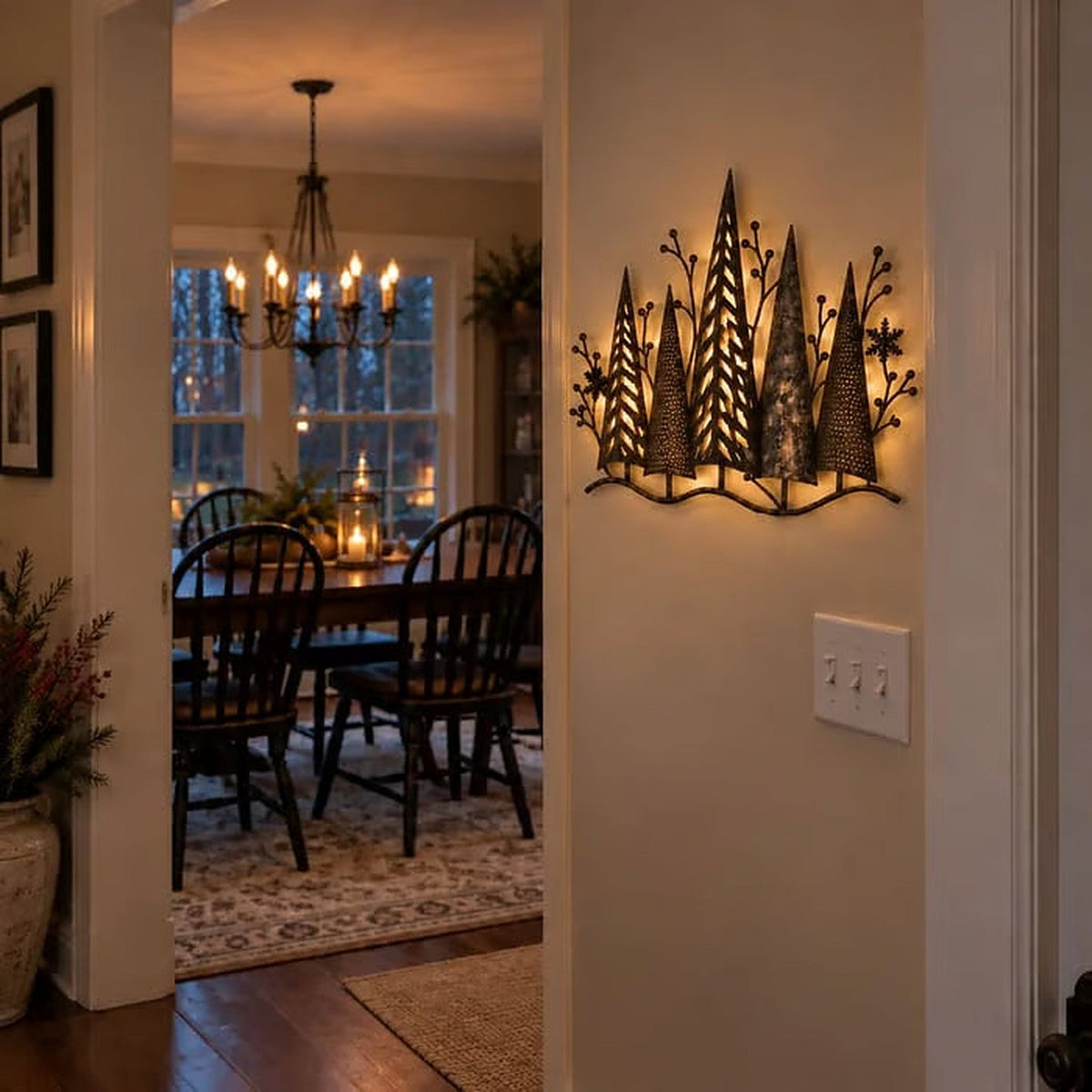 WinterGlow™ - Décoration Murale LED avec Arbres
